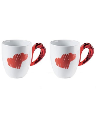 Set 2 cani din portelan, 250 ml, colectia Love - GUZZINI